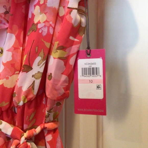 NWT Vince Camuto one shoulder floral dress - Picture 8 of 9